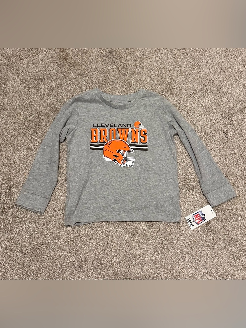 NFL Cleveland Browns Gray Long Sleeve Tee